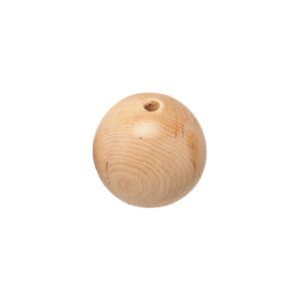 Houten Kralen rond 18mm | Stafil | 4mm Holte | 14 stuks