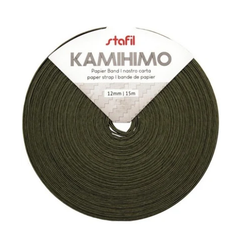 119610-06 | 8032502492887 | Stafil Kamihimo Band Khaki Groen 12mm x 15m Papier Vlechtband | Stafil | bag making, basket weaving, creatieve vlechttechniek, DIY woonaccessoires, doosjes maken, Flechtband, gevlochten doosje, gevlochten mand, gevlochten tas, Japans handwerk, Japanse vlechttechniek, Kamihimo, Kamihimo 12mm, Kamihimo 12mm x 15m, Kamihimo 15m, Kamihimo band, Kamihimo Band Khaki Grün, Kamihimo band khaki groen, kamihimo verde kaki, Kamihimo mand, Kamihimo mand maken, Kamihimo paper band, Kamihimo paper strap, Kamihimo papier, Kamihimo papierband, Kamihimo tas, Kamihimo tas maken, Kamihimo vlechten, Kamihimo khaki green, Kamihimo khaki groen, Korb flechten, mand vlechten, nastro di carta, nastro kamihimo, paper basket weaving, paper craft band, paper strap, paper weaving, paper weaving band, Papier Flechtband, papier vlechtband, papier vlechten, papierband, papierband khaki groen, papieren band, papieren vlechtband, stafil, Stafil Kamihimo, Stafil Kamihimo Band, Stafil Kamihimo Band khaki groen, Stafil Kamihimo khaki groen, tas maken, tas vlechten, Tasche flechten, tassen koord, tassen maken, tassenband, vlechtband, vlechtband naturel, vlechtband papier, vlechtband khaki groen, vlechten met papier, khaki green paper band, khaki green paper weaving band, khaki groene papierband, woonaccessoires maken, zelf tas maken