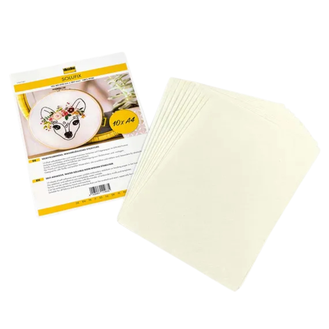 Vlieseline Solufix borduurvlies A4 | 10 vellen | oplosbaar - Afbeelding 2