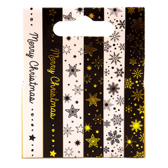 Washi Tape Essentials nr.22 | Merry Christmas | 6 stuks - Afbeelding 2
