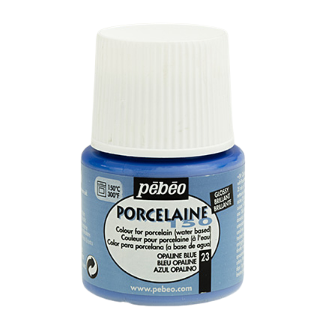 024-023 | 3167860240230 | Pebeo | Pebeo Glossy | Pebeo Porcelaine 150 | porseleinverf | 45ml | Pebeo Opaline Blue | Glossy Opaline Blue | Opaline Blue paint | dotting paint Opaline Blue | Glossy Opaline Blue | Opaline Blauw stipverf | glossy verf | keramiekverf | oven hardend | creatieve verf | hobbyverf | servies decoratie | mok verf | DIY porselein | keramiek schilderen | porselein schilderen | Porcelain paint | Ceramic paint | DIY ceramic | craft paint | oven bake paint | decorative paint | DIY gifts | personaliseer servies | handwerk verf | potje stipverf | high quality paint | Keramik bemalen | kreative Farben | Hobbyfarbe Glas | Hobbyfarbe Porzellan | ovenfeste Farbe