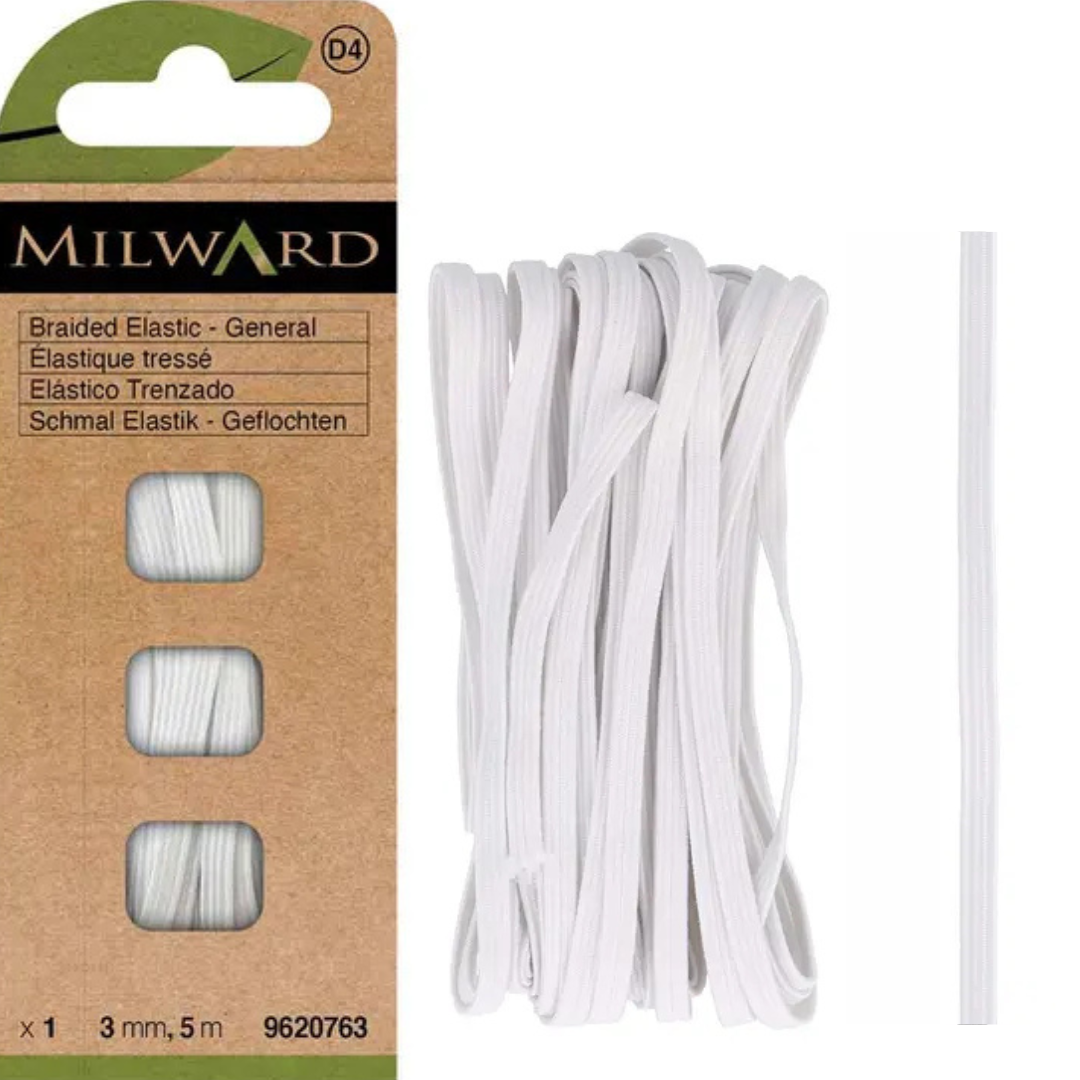 4895126757763 | 9620763 | MG9620763 | Milward | Milward Green| Milward elastiek | elastiek | directoire | elastiek lingerie elastiek | wit elastiek | smal elastiek | milward elastiek | naaibenodigdheden | kledingreparatie | onderbroekenelastiek |elastiek 3mm | repair tools, sewing elastic | underwear elastic | stretchy band | polyester elastic | nachhaltiges | reparatur elastikband | kleidung reparieren | elastik Weiß | elastik meterware | sewing supplies | basic elastic | DIY kleding | naaibenodigdheden wit | elastiek voor babykleding | elastiek voor zwemkleding | braided elastic | durable elastic | milward sewing