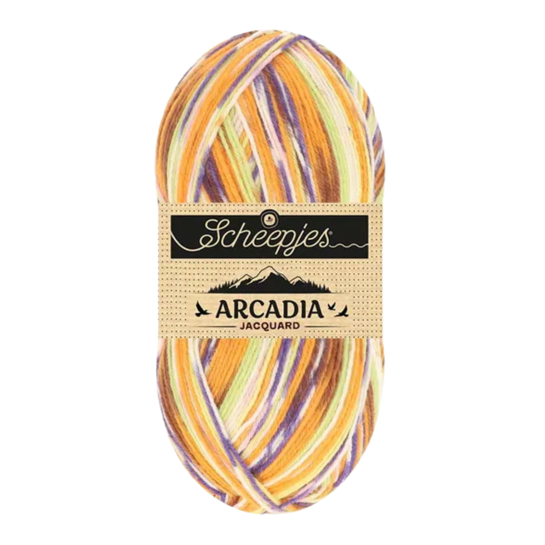 1754-1004 | 8717738248070 | Scheepjes | Scheepjes sokkenwol | Scheepjes Arcadia | Scheepjes Jacquard | Scheepjes | Arcadia | Jacquard Amberleaf | Sokkenwol | Breien | Haken | Fingering wol | Wol | Polyamide |Duurzaam | Machinewasbaar | Slijtvast | Automatisch patroon breien | Sockyarn | Wool | Yarn | Knitting | Crochet | Accessoires | Sokken breien | Truien breien | Sjaals breien | Sjaals haken | Wanten | DIY breien | Handwerk | Stricken | Häkeln | Cozy | Creative | Knittingprojects