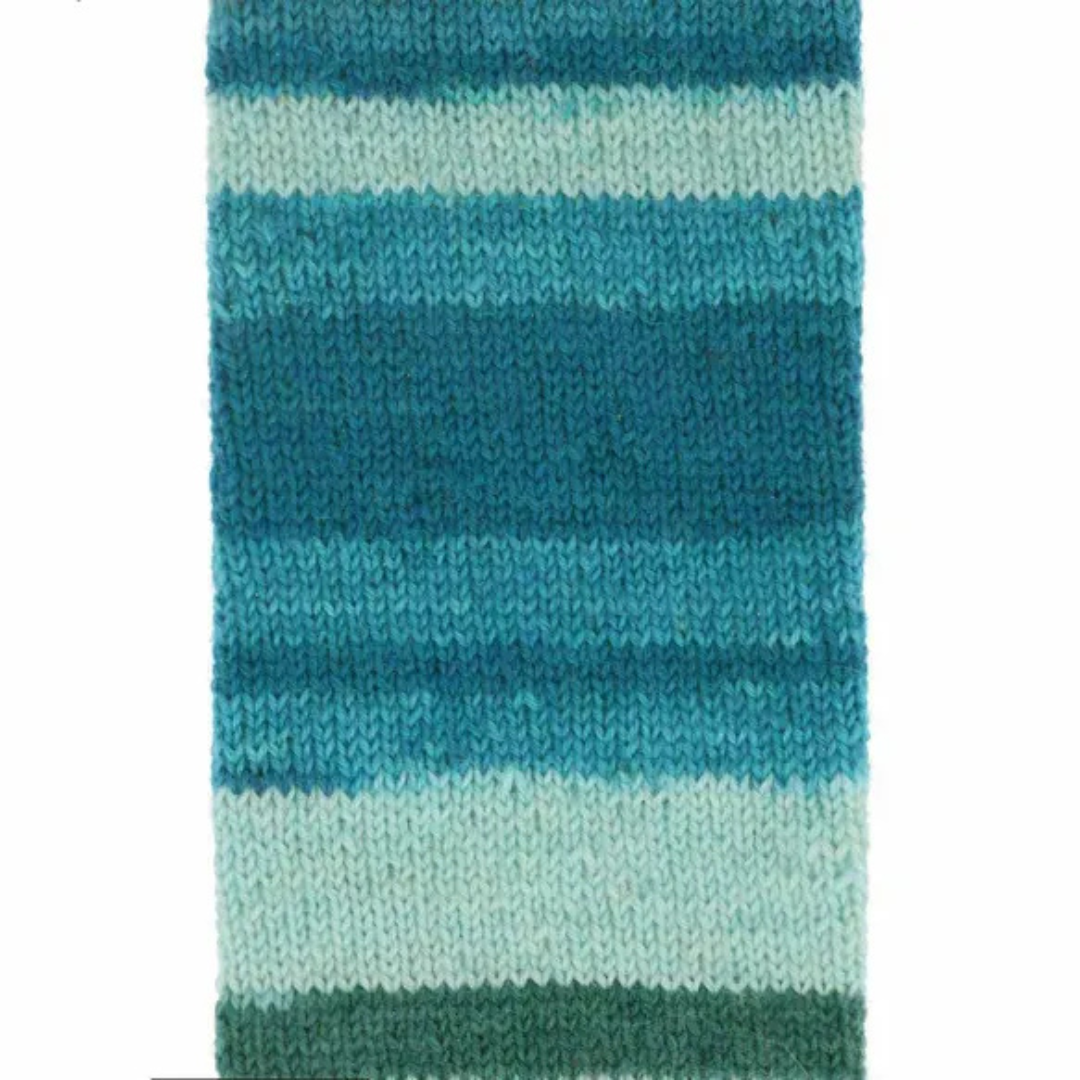 Scheepjes Arcadia Solid Striped Tones Oasis | 100g | Sokkenwol - Afbeelding 3