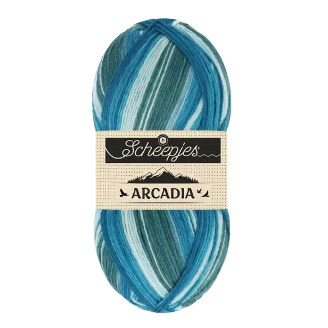 1727-906 | 8717738239276 | Scheepjes | Scheepjes sokkenwol | Scheepjes Arcadia | Scheepjes Arcadia Oasis | Arcadia Solid Striped Tones | Arcadia Oasis | Arcadia Striped Tones Oasis | Scheepjes | Arcadia | Jacquard Oasis | Sokkenwol | Breien | Haken | Fingering wol | Wol | Polyamide |Duurzaam | Machinewasbaar | Slijtvast | Automatisch patroon breien | Sockyarn | Wool | Yarn | Knitting | Crochet | Accessoires | Sokken breien | Truien breien | Sjaals breien | Sjaals haken | Wanten | DIY breien | Handwerk | Stricken | Häkeln | Cozy | Creative | Knittingprojects