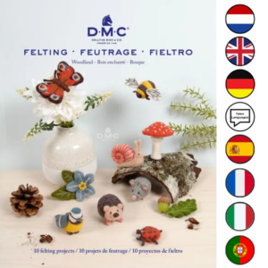 17000-22 | 3357995065925 | DMC | DMC Woodland viltboek punch needle patroonboek | wool felting | DMC viltboek | DMC Woodland viltboek | Woodland | punch needle, naaldvilten | felting patterns | DMC patterns | forest embroidery | wool felting book |Stafil wol | Stafil naalden | punch needle kit | DIY felt projects | creative felting | wool craft book | needle felting patterns | forest crafts | bos thema vilt | handwerk boek | creatieve hobby | felt wool projects | DMC craft book | embroidery patterns