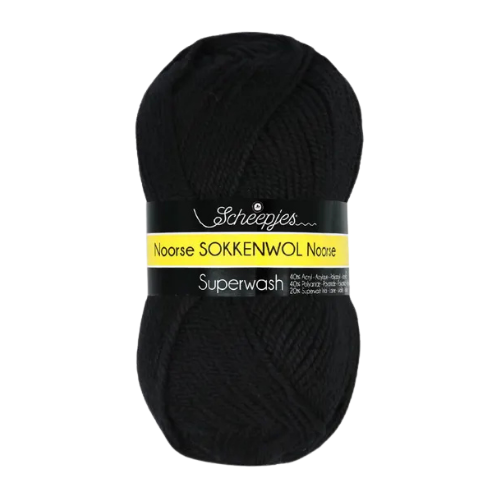 1570-6860 | 5400436168605 | Scheepjes | Scheepjes Markoma | Scheepjes Noorse sokkenwol | Sokkenwol | Noorse Wol | Scheepjes Markoma Noorse Sokkenwol Zwart 100g DK | Zwarte kleur | Zwart garen | Zwart acryl | Acryl Zwart | Breien | Haken | DK-gewicht | Machinewasbaar | OEKO-TEX | Wol | Acryl | Polyamide | Sokken breien | Trui breien | Muts breien | Sjaal | Accessoires | Scandinavian |Warm | Duurzaam | Cozy | Wool | Yarn | Knitting | Crochet | Craft | DIY | Handwerk | Stricken | Häkeln | WoolBlend