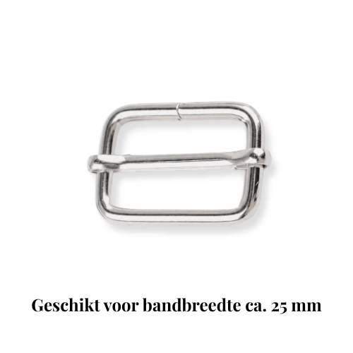 890129-1 | 8596475464239 | Schuifgesp Nikkel Metaal 25mm Tassenband | schuifgesp nikkel | schuifgesp 25mm | schuifgesp tassenband | verstelgesp nikkel | verstelgesp 25mm | metalen schuifgesp | nikkelkleurige schuifgesp | gesp tassenband 25mm | gesp voor tassenband | tassenband verstelbaar | verstelbare tassenband | schouderband verstelbaar | schouderband gesp | tashengsel gesp | tassen maken | tas maken | tasonderdelen | tassenbeslag | tassenbeslag nikkel | nikkelkleurig tassenbeslag | schoudertas maken | crossbody tas maken | bag strap slider nickel | strap slider 25mm | metal strap slider | adjustable bag strap | bag strap buckle | bag hardware nickel | Schieber nickel 25mm | Gurtversteller 25mm | Taschenband verstellbar | Taschenbeschläge nickel