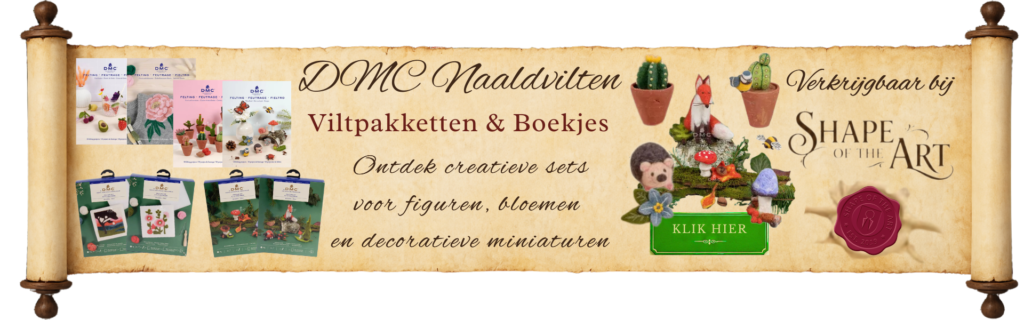 DMC Naaldvilten banner van ShapeOf The Art | shapeoftheart.com