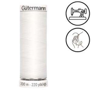 303-200-800 | 4008015033828 | G303-200-800 | Gütermann Creativ | Gütermann Allesnaaigaren Ecru 802 200m NM 70-90 | gütermann allesnaaigaren | gütermann naaigaren | gütermann wit | wit naaigaren | naaigaren wit | allesnaaigaren wit | allesnaaigaren 200m | naaigaren 200m | gütermann 800 | wit polyester naaigaren | Gütermann Allesnäher | Gütermann Nähgarn | Gütermann Weiß | weißes Nähgarn | Nähgarn Weiß | weißer Allesnäher | Allesnäher 200m | Nähgarn 200m | Gütermann 800 | weißes Polyestergarn | Gutermann sewing thread | Gutermann sew all thread | Gutermann white | white sewing thread | sewing thread white | white sew all thread | sew all thread 200m | sewing thread 200m | Gutermann 800 | white polyester thread