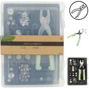 4895126742974 | 9442974 | MG9442974 | Milward |Milward Green | Milward Drukknopentang Drukknopen Starterset 5-in-1 | Milward | Milward drukknopentang | Milward 5-in-1 drukknopentang | Milward drukknopen | drukknopentang | drukknopen tang | drukknopen starterset | drukknopen set | 5-in-1 drukknopentang | drukknopen bevestigen | drukknopen aanbrengen | tang voor drukknopen | drukknopen gereedschap | drukknopen kleding | drukknopen jas | jasdrukknopen | anorak drukknopen | heavy duty drukknopen | kunststof drukknopen | nestelringen | nestelringen tang | nestelringen bevestigen | oogjes bevestigen | drukknopen en nestelringen | ponsgereedschap | ponstang | gaatjes ponsen | 3mm pons | 4mm pons | fournituren gereedschap | naaigereedschap | naai accessoires | kleding maken | kleding repareren | tassen maken | tas accessoires bevestigen | sluitingen kleding | sluitingen bevestigen | drukknopentang met drukknopen | drukknopentang starterset | Druckknopfzange | Milward Druckknopfzange | Druckknopfzangen Set | Druckknöpfe | Druckknöpfe befestigen | Zange für Druckknöpfe | Ösenzange | Ösen | Ösen befestigen | Nähzubehör | Nähwerkzeug | Milward snap pliers | snap pliers | 5 in 1 snap pliers | snap pliers set | snap fastener pliers | snap fasteners | press studs | press stud pliers | heavy duty snaps | plastic snaps | anorak snaps | jacket snaps | eyelets | eyelet pliers | eyelet tool | hole punch tool | sewing tools | sewing accessories | fastener tool | snap fastener starter kit