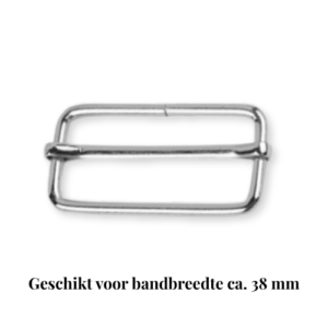 060803-1 | 8591149077647 | Schuifgesp Nikkel Metaal 38mm Tassenband | schuifgesp nikkel | schuifgesp 38mm | schuifgesp tassenband | schuifgesp brede band | verstelgesp nikkel | verstelgesp 38mm | metalen schuifgesp | nikkelkleurige schuifgesp | gesp tassenband 38mm | gesp voor brede tassenband | brede tassenband | tassenband verstelbaar | verstelbare tassenband | schouderband verstelbaar | brede schouderband | schouderband gesp | tashengsel gesp | tassen maken | tas maken | tasonderdelen | tassenbeslag | tassenbeslag nikkel | nikkelkleurig tassenbeslag | schoudertas maken | crossbody tas maken | bag strap slider nickel | strap slider 38mm | metal strap slider | adjustable bag strap | wide bag strap | bag hardware nickel | Gurtversteller 38mm | Schieber nickel 38mm | Taschenband verstellbar | Taschenbeschläge nickel