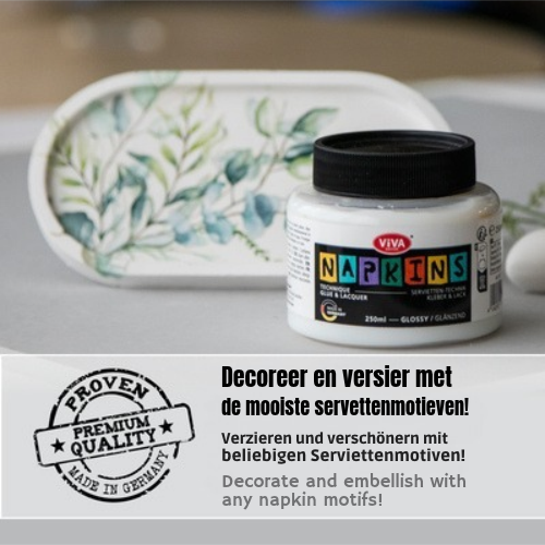 ViVa Decor Servetten Lijm | Glanzend | 250ml - Afbeelding 2